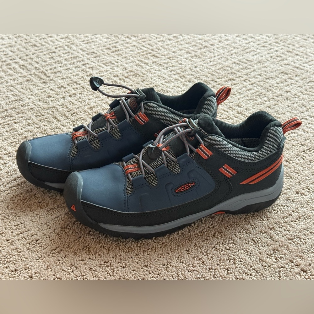 Keen Kids' Black and Orange Sneakers